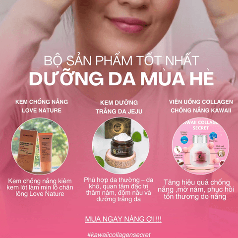 COMBO DƯỠNG TRẮNG DA MÙA HÈ - KAWAII VIETNAM