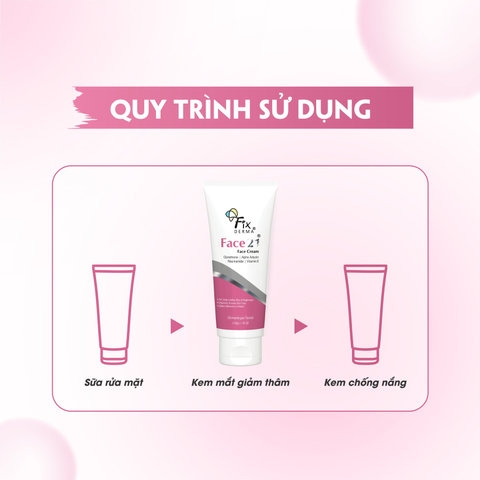 KEM DƯỠNG ẨM SÁNG DA FACE 21 CREAM -FIXDERMA TUÝP 50G