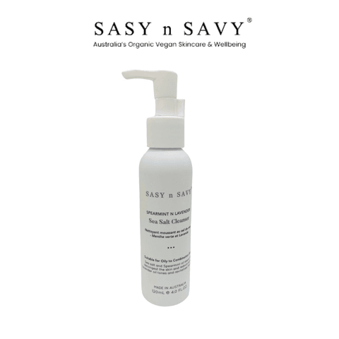 SỮA RỬA MẶT TẠO BỌT SẠCH SÂU DA THUẦN CHAY HỮU CƠ SPEARMINT N LAVENDER SEA SALT CLEANSER - SASY N SAVY