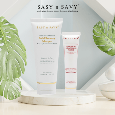 MẶT NẠ CẤP ẨM PHỤC HỒI THUẦN CHAY HỮU CƠ VITAMIN ENRICHED FACIAL RECOVERY MASQUE - SASY N SAVY