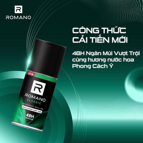 LĂN KHỬ MÙI ROMANO CLASSIC 50ML