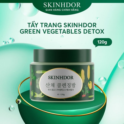 [HỘP 1 HŨ] KEM TẨY TRANG RAU CỦ SẠCH SÂU, DƯỠNG ẨM MASSAGE, HỖ TRỢ LÀM SÁNG DA VEGETABLES DETOX SKINHDOR CREAM 120G