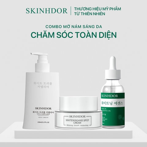 [COMBO 3SP] COMBO SỮA RỬA MẶT, KEM MỜ NÁM, SERUM MỜ NÁM SÁNG DA SKINHDOR CHIẾT XUẤT TỪ THIÊN NHIÊN