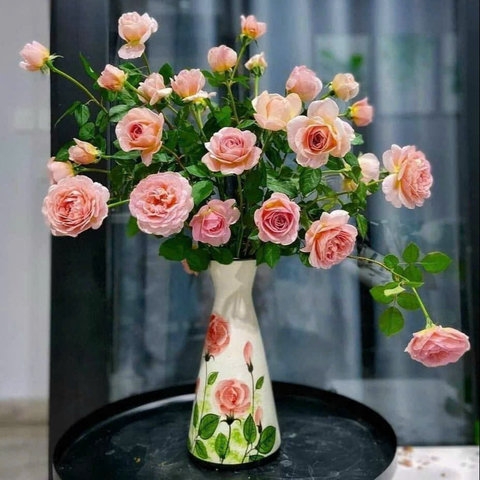 LỌ HOA VẼ TAY, BÌNH HOA GỐM SỨ BÁT TRÀNG DÁNG
