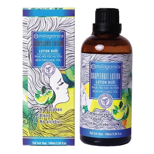 LOTION BƯỞI KÍCH THÍCH MỌC TÓC VÀ NGỪA RỤNG TÓC 100ML - MILAGANICS