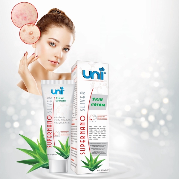KEM CHĂM SÓC DA UNI SUPPERNANO SILIVER 25G - UNI PHARMA