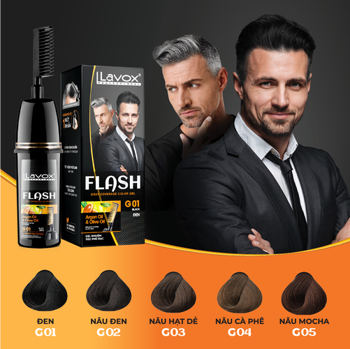 GEL NHUỘM PHỦ BẠC ARGAN & OLIVE OIL 150ML - LAVOX PROFESSIONAL