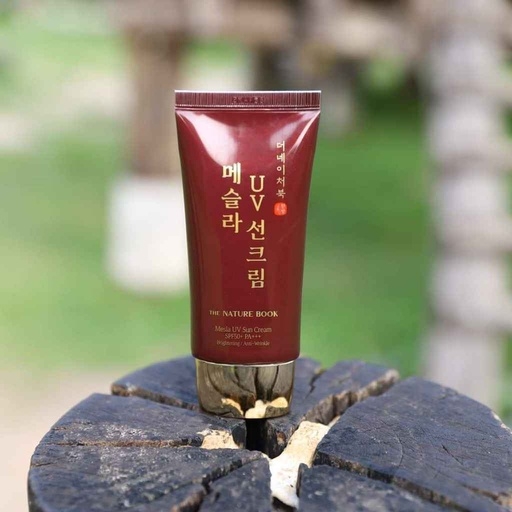 ;KEM CHỐNG NẮNG NGỪA NÁM THE NATURE BOOK MESLA UV SUN CREAM SPF50+ PA+++ - THE NATURE BOOK