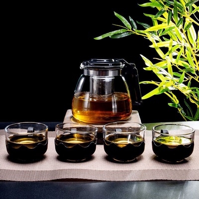 BỘ BÌNH/ẤM CHÉN TRÀ CÓ KHAY LỌC 5 MÓN - GDN