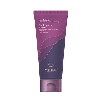 SỮA RỬA MẶT TRẮNG DA VITAMIN E PURE ESTHETIC DEEP CLEAN FOAM CLEANSING 120ML - WHISIS