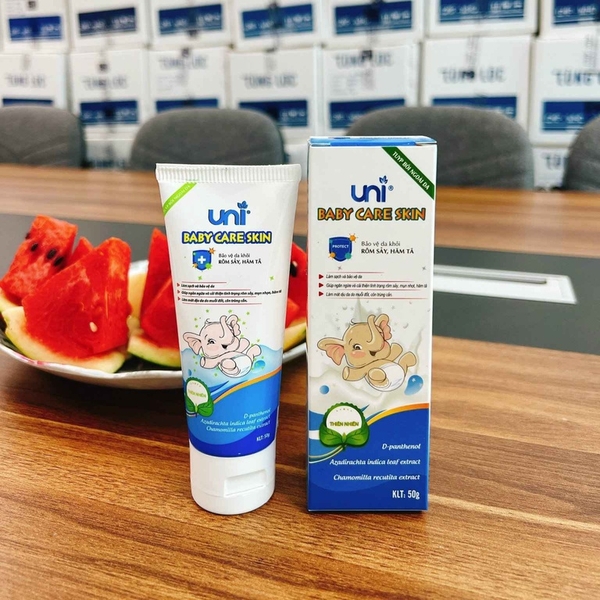 KEM BẢO VỆ DA KHỎI RÔM SẢY, HĂM TÃ UNI BABY CARE SKIN - UNI PHARMA
