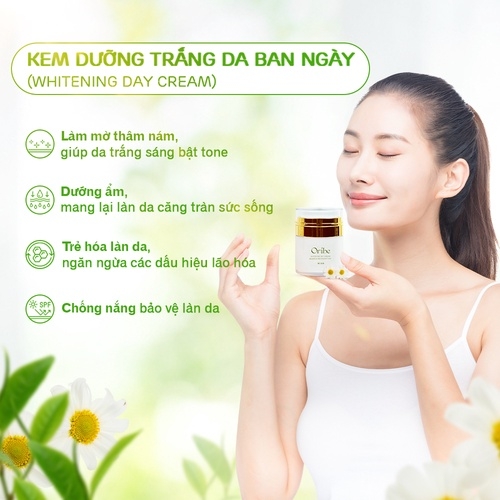 BỘ ĐÔI SẢN PHẨM DƯỠNG TRẮNG DA NGÀY VÀ ĐÊM ORIBE GIÚP DƯỠNG ẨM, TRẮNG DA, CHỐNG LÃO HÓA, MỜ NÁM - ORIBE