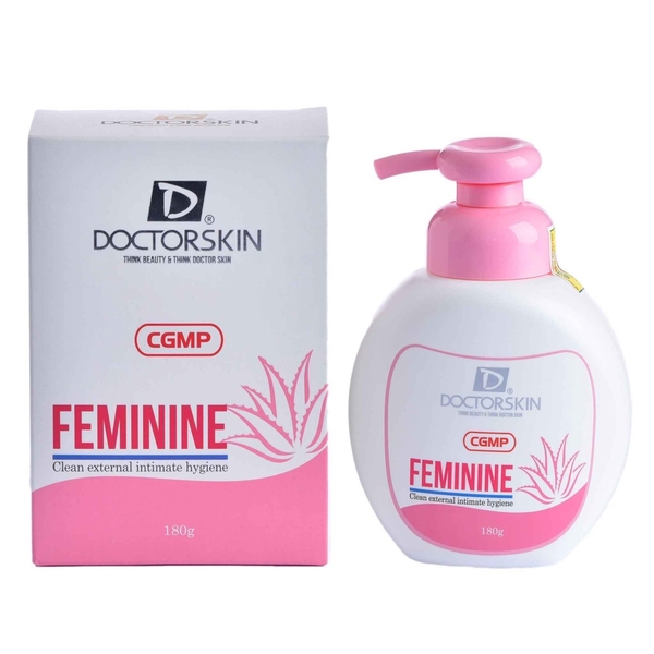 DUNG DỊCH VỆ SINH PHỤ NỮ CHIẾT XUẤT LÁ TRẦU KHÔNG DỊU NHẸ DOCTORSKIN 180G