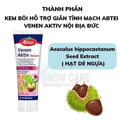 KEM BÔI GIÃN TĨNH MẠCH VENEN AKTIV 125ML - ABTEI