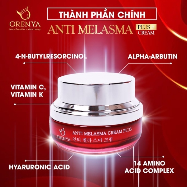 KEM NÁM TÀN NHANG ANTI MELASMA PLUS CREAM - ORENYA