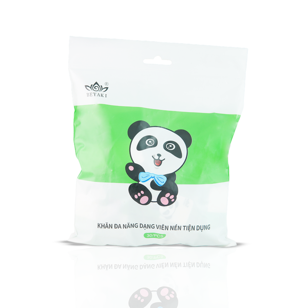 KHĂN TAY NÉN COTTON BÔNG THỰC VẬT BEYAKI 30 VIÊN 24×30 CM