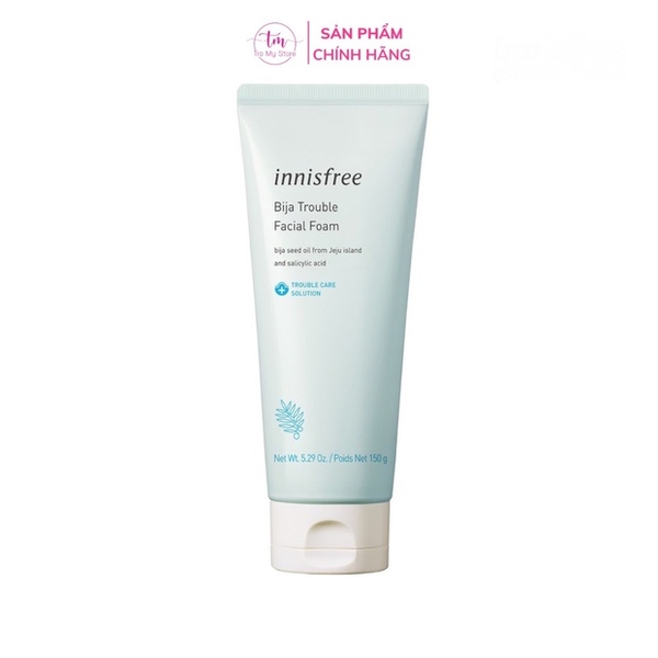 SỮA RỬA MẶT INNISFREE JEJU BIJA TROUBLE FACIAL FOAM 150G - INNISFREE