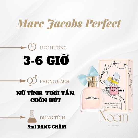 NƯỚC HOA MINI MARC JACOBS PERFECT EDP 5ML - NOEM