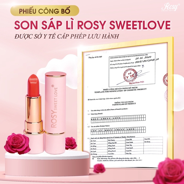 SET 2 SẢN PHẨM NƯỚC HOA CHAVA SIMPLE 10ML + SON SÁP LÌ ROSY SWEETLOVE