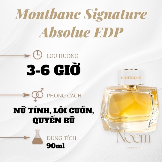 NƯỚC HOA SIGNATURE MONTBLANC ABSOLUE EDP 90ML - NOEM