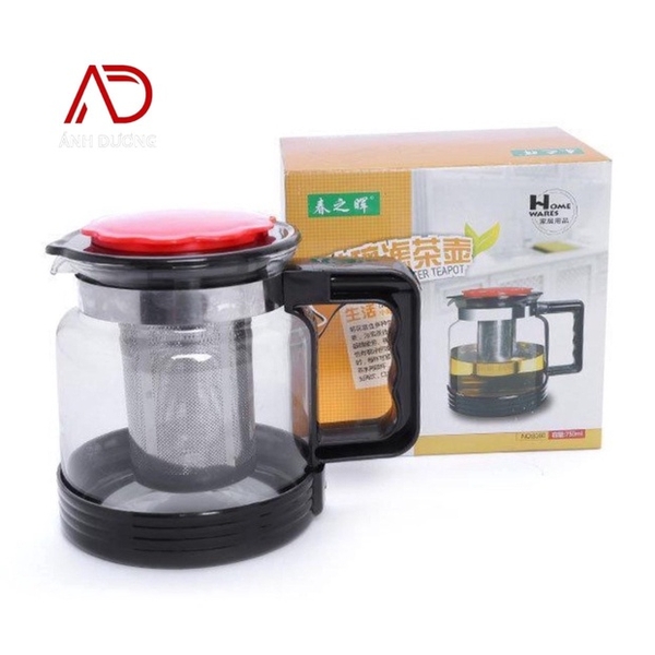 ẤM PHA TRÀ THỦY TINH CÓ LƯỚI LỌC INOX CAO CẤPẤP