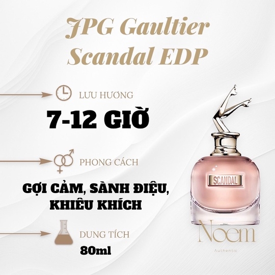 NƯỚC HOA JEAN PAUL GAULTIER SCANDAL EDP 80ML - NOEM