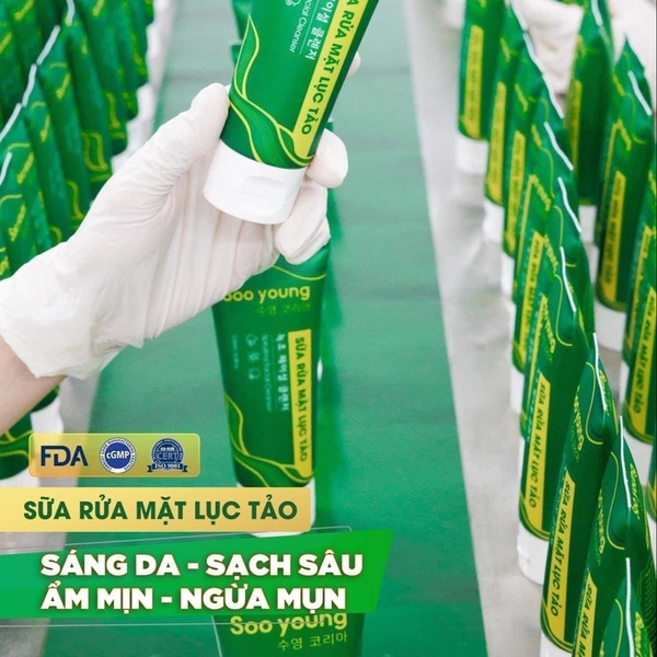 SỮA RỬA MẶT LỤC TẢO_SOO YOUNG
