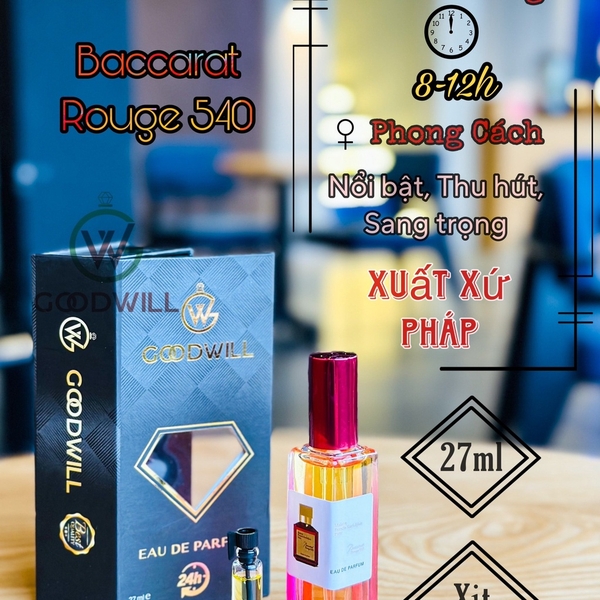 NƯỚC HOA WOODWILL BACCARAT 540 25ML