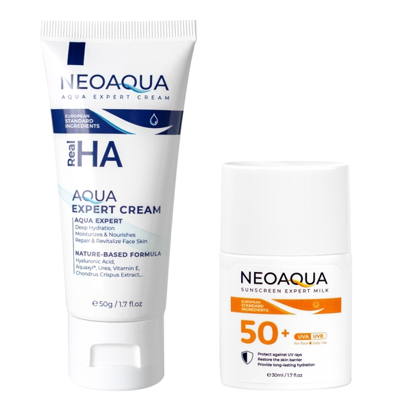 BỘ ĐÔI KEM DƯỠNG ẨM & SỮA CHỐNG NẮNG BẢO VỆ LÀN DA - NEOAQUA