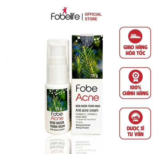 KEM NGỪA MỤN, MỜ THÂM DO MỤN GÂY RA - FOBEACNE - FOBELIFE