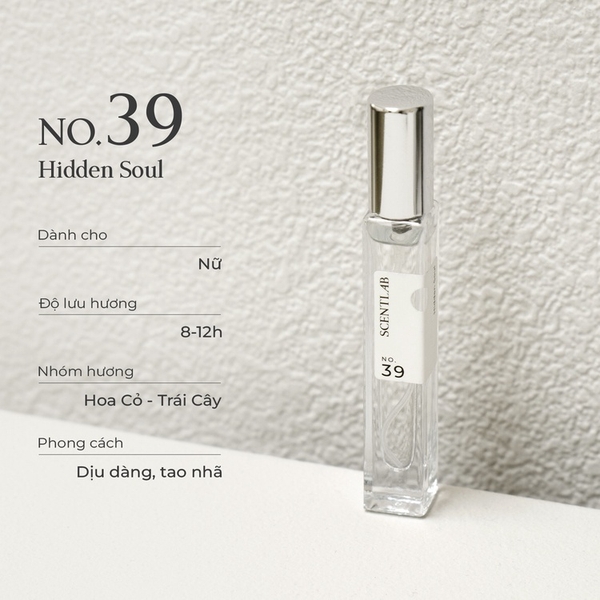 NƯỚC HOA NỮ JOLIE FILLE NBáo cáo NƯỚC HOA NỮ HIDDEN SOUL NO.39 (10ML) - SCENTLABO.16 (10ML) - SCENTLAB 118.753đ