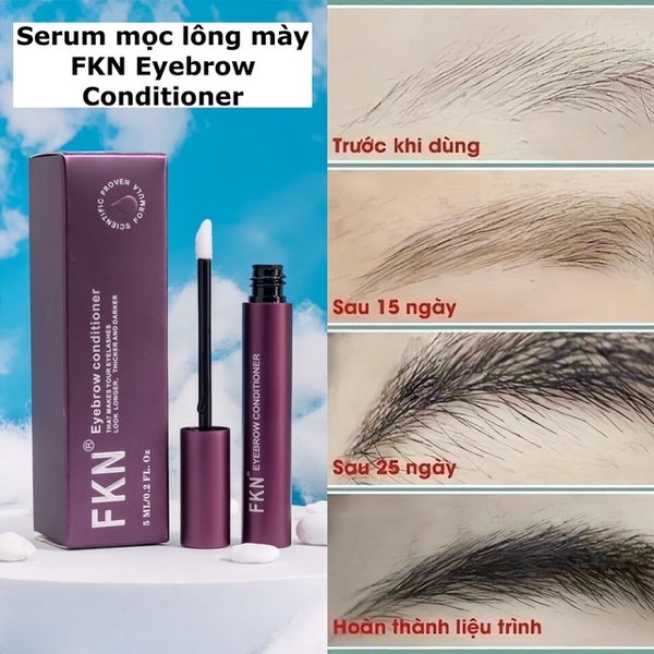 DƯỠNG MÀY FKN - MỌC LÔNG MÀY DÀI, DÀY, CHẮC KHỎE CỰC HIỆU QUẢ - MỸ PHẨM 24H