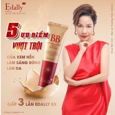 KEM NỀN LÀM SÁNG BỪNG LÀN DA GẤP 3 LẦN EDALLY EX 40ML- EDALLY BH