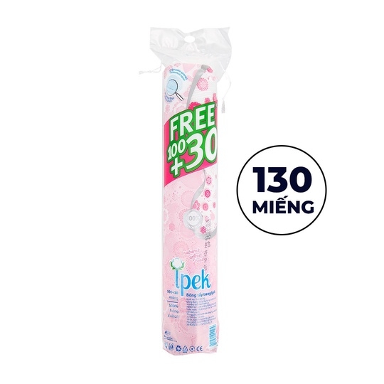 BÔNG TẨY TRANG SIÊU MỀM MỊN 100+30 MIẾNG - IPEK