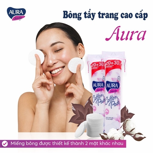 [ MUA 5 TẶNG 1 MẶT NẠ ] BÔNG TẨY TRANG BEAUTY COTTON PADS 150 MIẾNG