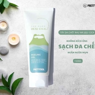 TẨY DA CHẾT LÀM SÁNG DA GIẢM MỤN ĐẦU ĐEN RAU MÁ PRETTY SKIN HÀN QUỐC THE PURRE JEJU CICA PEELING GEL 150ML