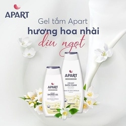 GEL TẮM TẠO BỌT MỀM MỊN CHIẾT XUẤT HOA NHÀI 500ML-750ML- APART