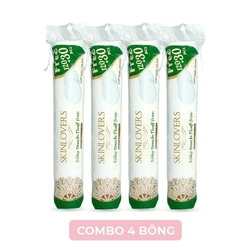 COMBO 4 BÔNG TẨY TRANG 120+30 MIẾNG- SKINLOVERS