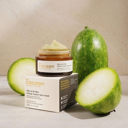 MẶT NẠ COCOON HỖ TRỢ GIẢM DẦU VÀ MỤN TỪ BÍ ĐAO 30ML - MỸ PHẨM THUẦN CHAY - NHÀ QUÂN STORE