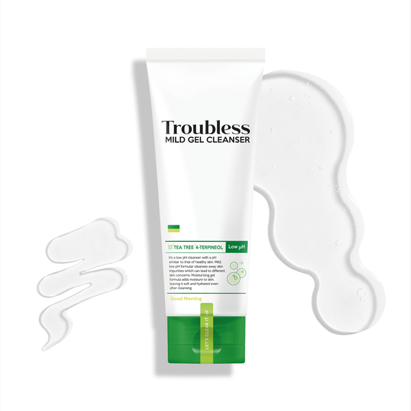GEL RỬA MẶT TẠO BỌT TROUBLESS DỊU NHẸ HỖ TRỢ KIỂM SOÁT NHỜN MỤN, LÀM SẠCH SÂU 120ML