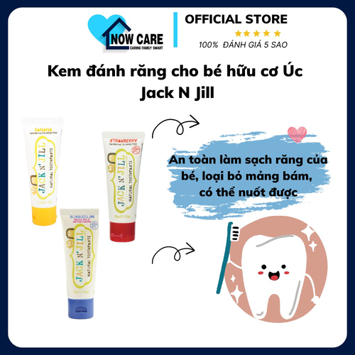 KEM ĐÁNH RĂNG CHO BÉ HỮU CƠ ÚC - JACK N JILL