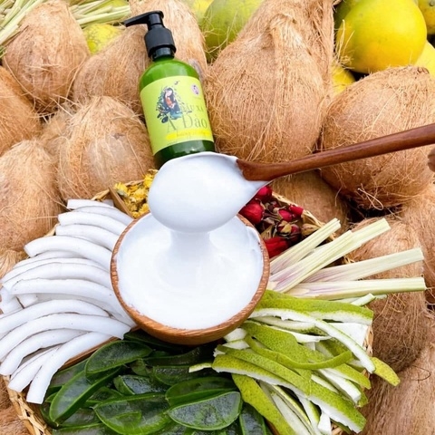 [1 CHAI] DẦU XẢ Ả ĐÀO 300ML - MỘC NHAN NATURAL TẶNG 2 MẶT NẠ TẾ BÀO GỐC NHẬT BẢN
