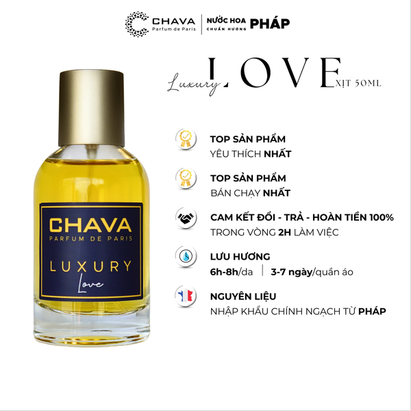 NƯỚC HOA UNISEX LUXURY LOVE 50ML PHONG CÁCH XỊT - CHAVA