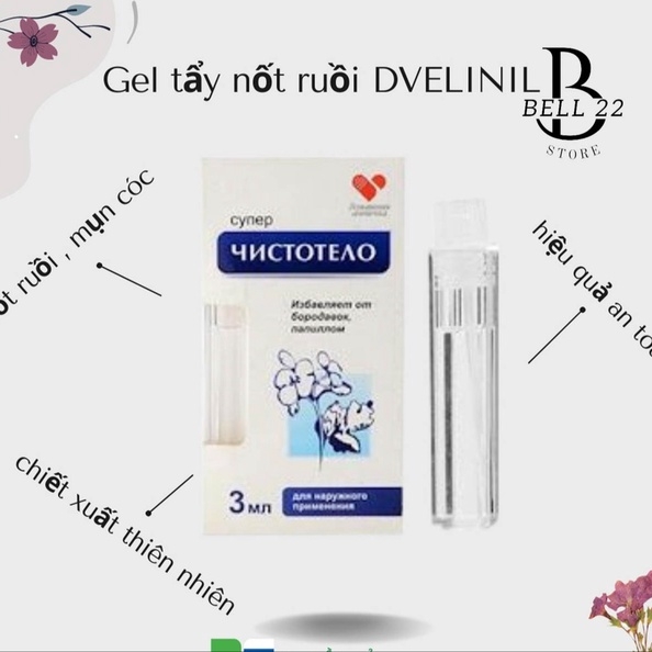 GEL TẨY NỐT RUỒI MỤN CÓC MỤN THỊT MỤN CƠM MỤN RUỒI NGA B1144 - BELL22 STORE