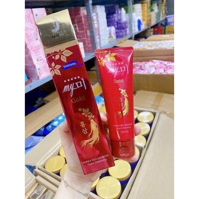 SỮA RỬA MẶT MY GOLD CHIẾT XUẤT SÂM ĐỎ LÀM TRẮNG DA VÀ MỜ VẾT THÂM 120ML - SU