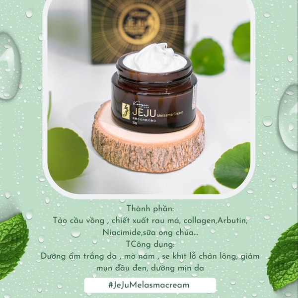 DEAL SỐC THÁNG 09 MUA 01 TẶNG 01 - KEM DƯỠNG TRẮNG DA JEJU MELASMA CREAM