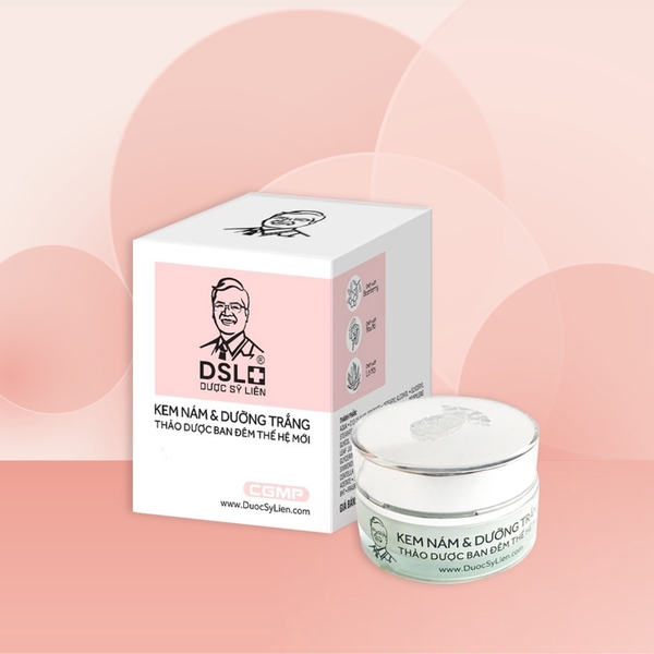 KEM NÁM & DƯỠNG TRẮNG DA BAN ĐÊM THẢO DƯỢC THẾ HỆ MỚI 12G-DƯỢC SĨ LIÊN