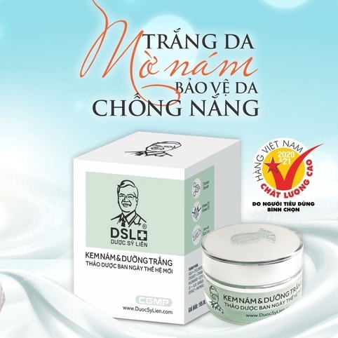 KEM NÁM & DƯỠNG TRẮNG THẢO DƯỢC BAN NGÀY THẾ HỆ MỚI 12G -DƯỢC SĨ LIÊN
