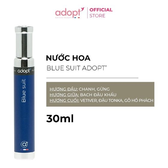 NƯỚC HOA NAM BLUE SUIT 30ML - ADOPT