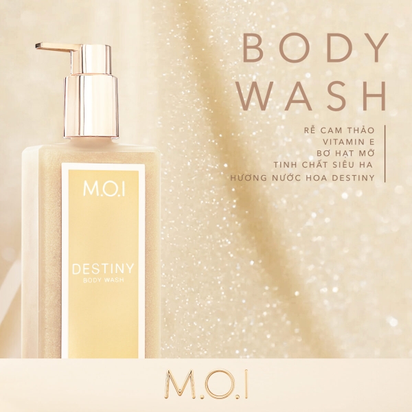 [TẶNG CỘT TÓC M.O.I] SỮA TẮM DƯỠNG DA M.O.I HƯƠNG NƯỚC HOA DESTINY BODY WASH 250ML